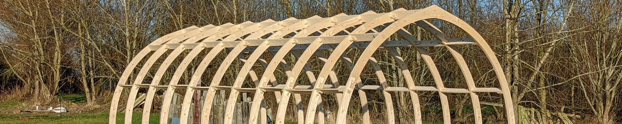Shepherd hut frames across the UK